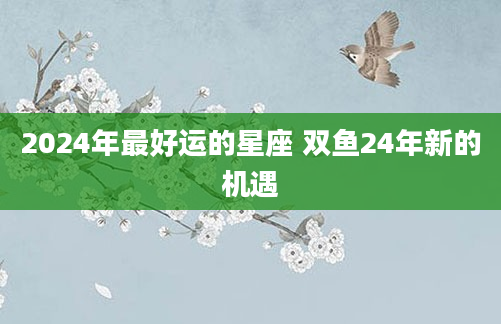 2024年最好运的星座 双鱼24年新的机遇