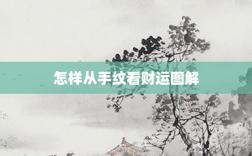 怎样从手纹看财运图解