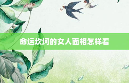 命运坎坷的女人面相怎样看