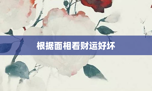 根据面相看财运好坏