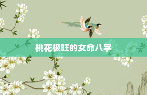 桃花极旺的女命八字