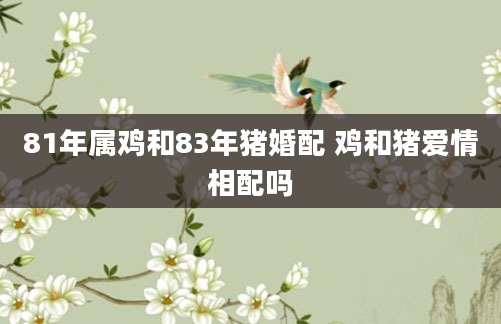 81年属鸡和83年猪婚配 鸡和猪爱情相配吗