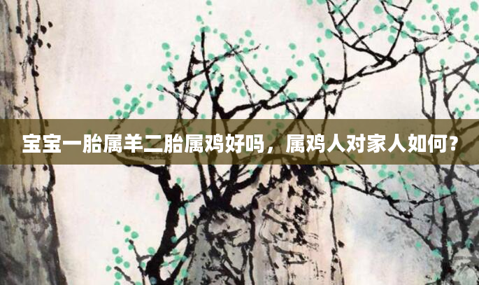 宝宝一胎属羊二胎属鸡好吗，属鸡人对家人如何？