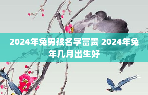 2024年兔男孩名字富贵 2024年兔年几月出生好