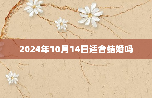 2024年10月14日适合结婚吗