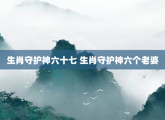 生肖守护神六十七 生肖守护神六个老婆