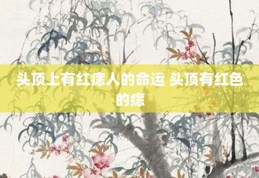头顶上有红痣人的命运 头顶有红色的痣