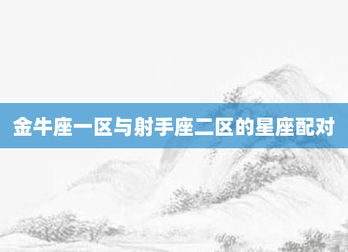 金牛座一区与射手座二区的星座配对