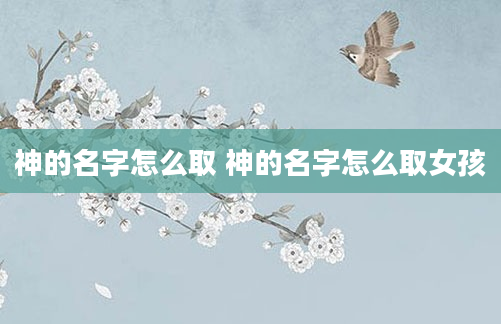 神的名字怎么取 神的名字怎么取女孩