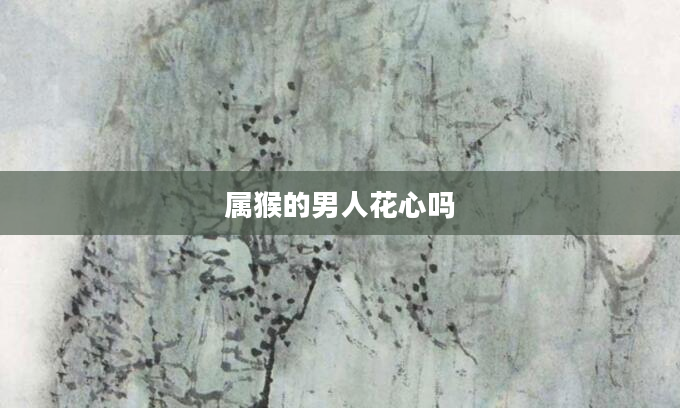属猴的男人花心吗