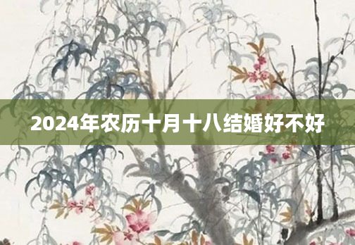 2024年农历十月十八结婚好不好