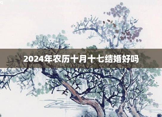 2024年农历十月十七结婚好吗