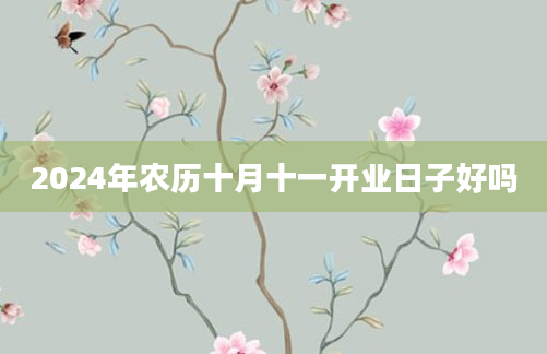 2024年农历十月十一开业日子好吗