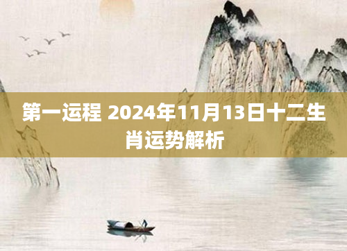 第一运程 2024年11月13日十二生肖运势解析