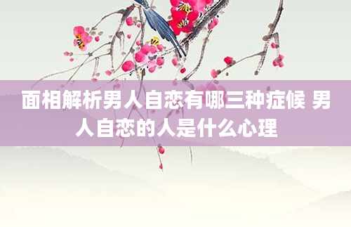 面相解析男人自恋有哪三种症候 男人自恋的人是什么心理