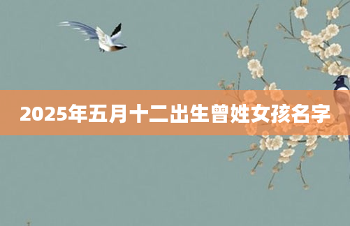 2025年五月十二出生曾姓女孩名字