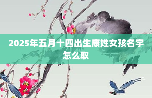 2025年五月十四出生康姓女孩名字怎么取