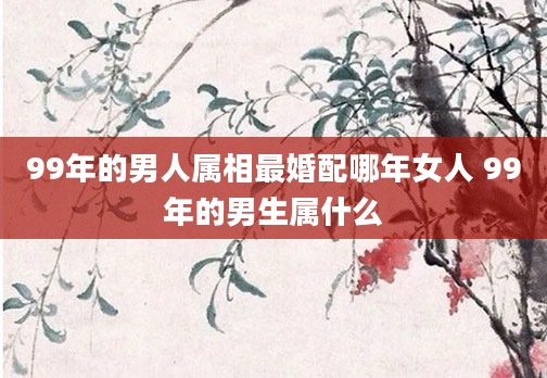 99年的男人属相最婚配哪年女人 99年的男生属什么