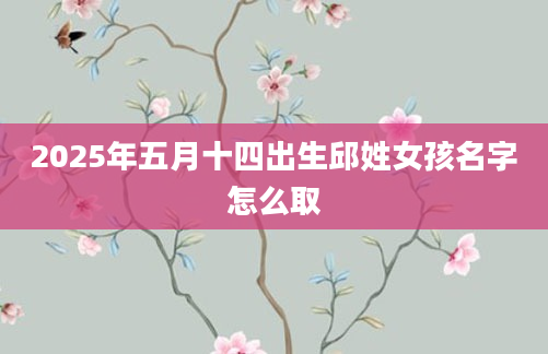 2025年五月十四出生邱姓女孩名字怎么取