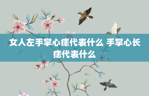 女人左手掌心痣代表什么 手掌心长痣代表什么