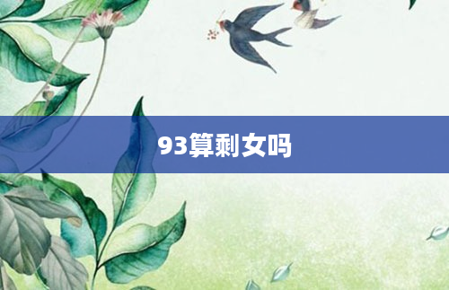 93算剩女吗