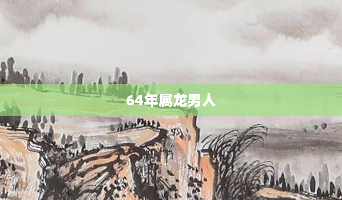 64年属龙男人