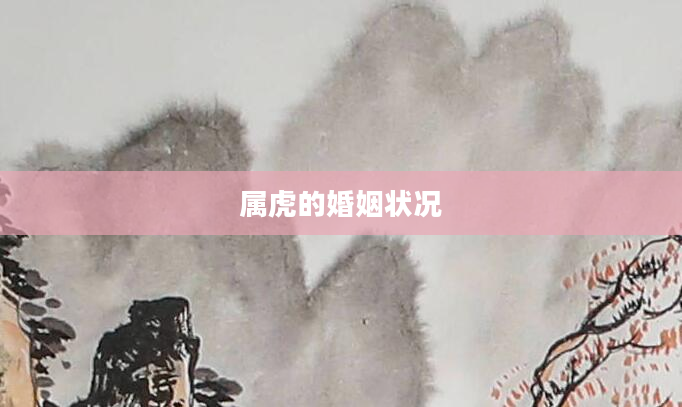 属虎的婚姻状况