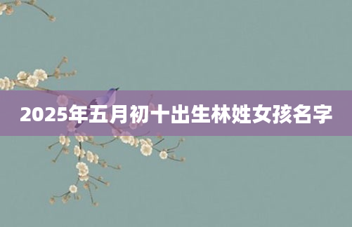 2025年五月初十出生林姓女孩名字