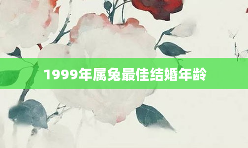 1999年属兔最佳结婚年龄