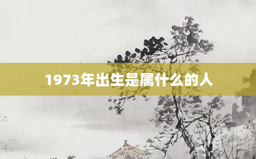 1973年出生是属什么的人