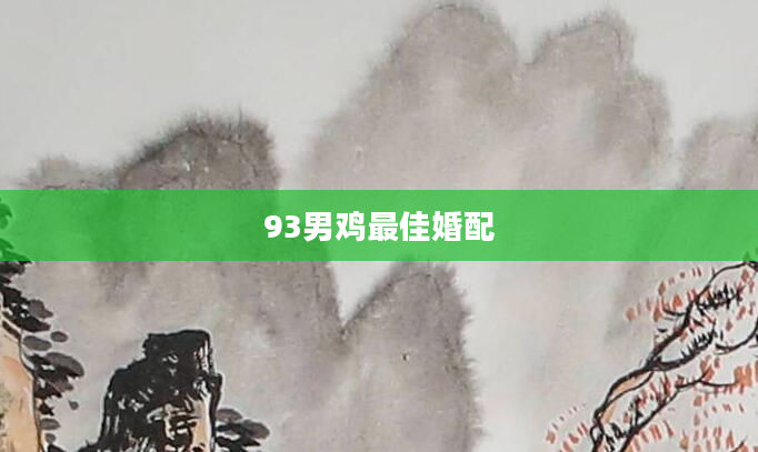 93男鸡最佳婚配