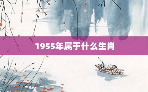 1955年属于什么生肖