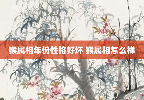 猴属相年份性格好坏 猴属相怎么样