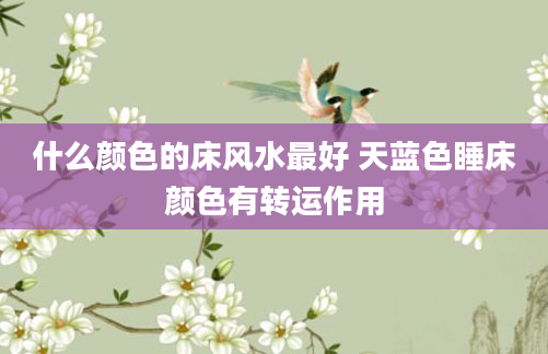 什么颜色的床风水最好 天蓝色睡床颜色有转运作用