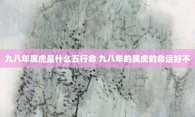 九八年属虎是什么五行命 九八年的属虎的命运好不